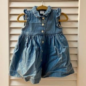 EUC Baby Gap Girls Denim Dress 6-12 months